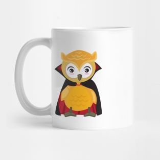 Cute Owl Halloween in Vampire Costume Gift Mug